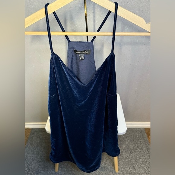 Banana Republic Velvet Knit Blue Camisole Top - Picture 2 of 4
